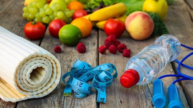 zdrava hrana i centimetar za mršavljenje na pravilnoj prehrani